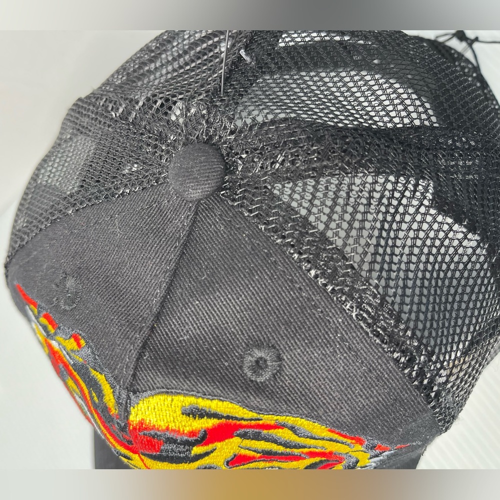 ED HARDY Embroidery Embellished and Mesh Combo Adjustable Circumference HAT - Picture 5 of 11